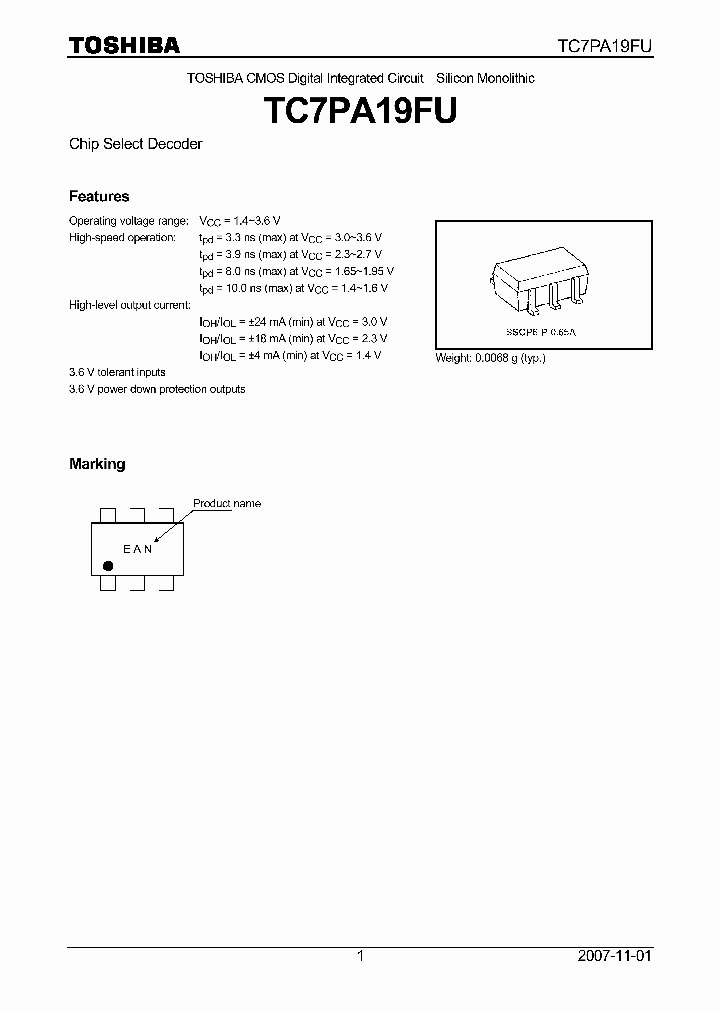 TC7PA19FU_4133186.PDF Datasheet