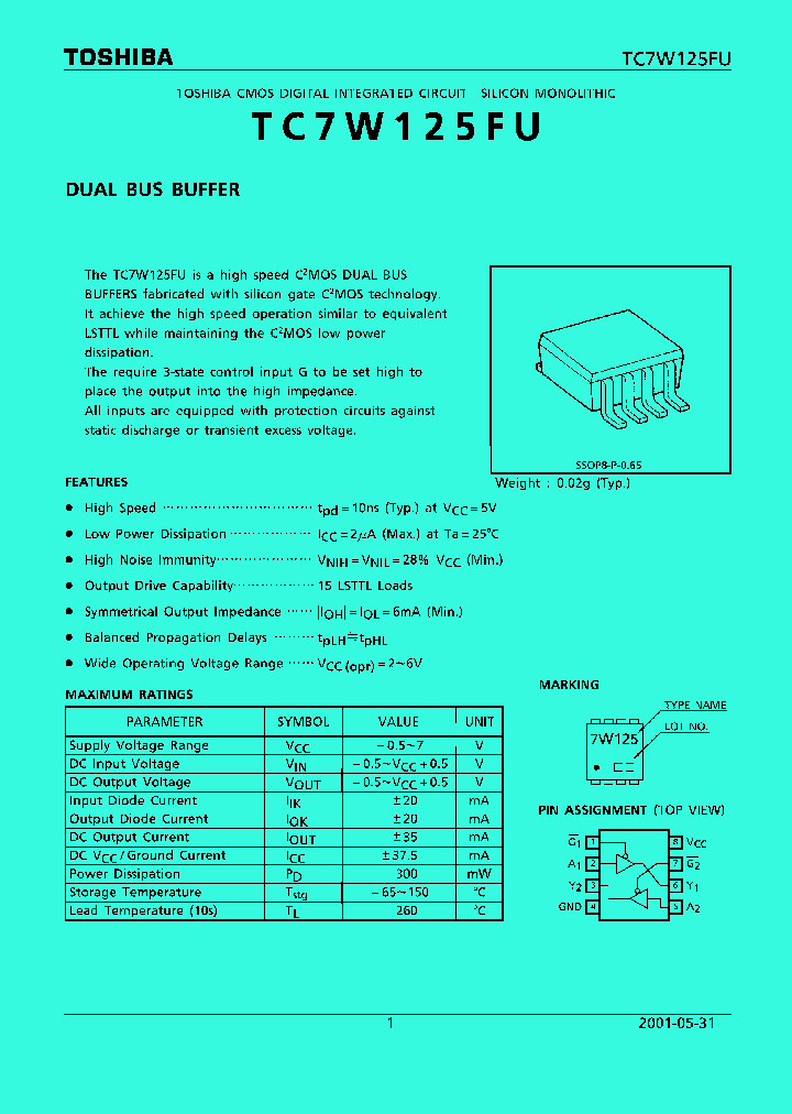 TC7W125FU01_4124714.PDF Datasheet