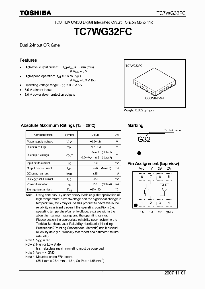 TC7WG32FC_4124993.PDF Datasheet