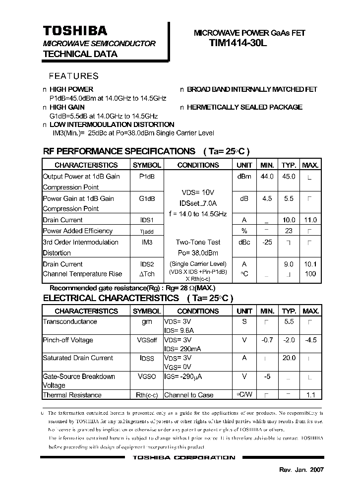 TIM1414-30L_4136220.PDF Datasheet