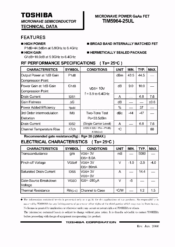 TIM5964-25UL_4146257.PDF Datasheet