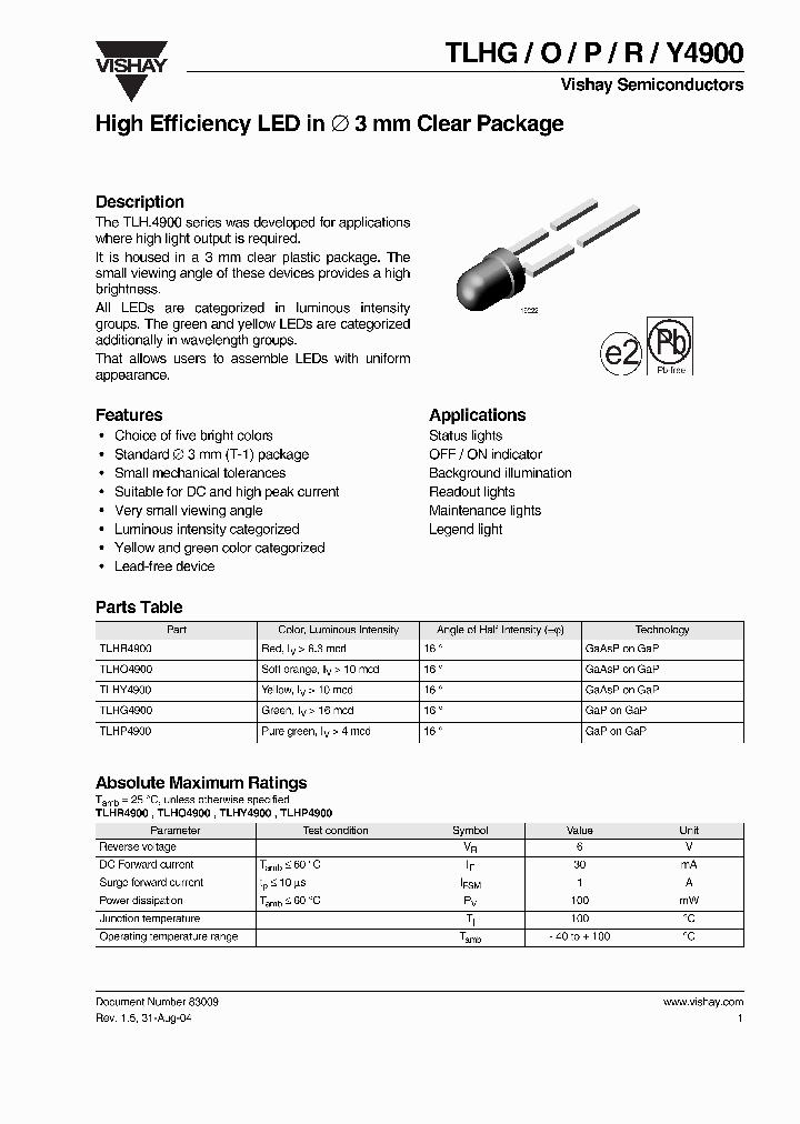 TLHR4900_4155542.PDF Datasheet