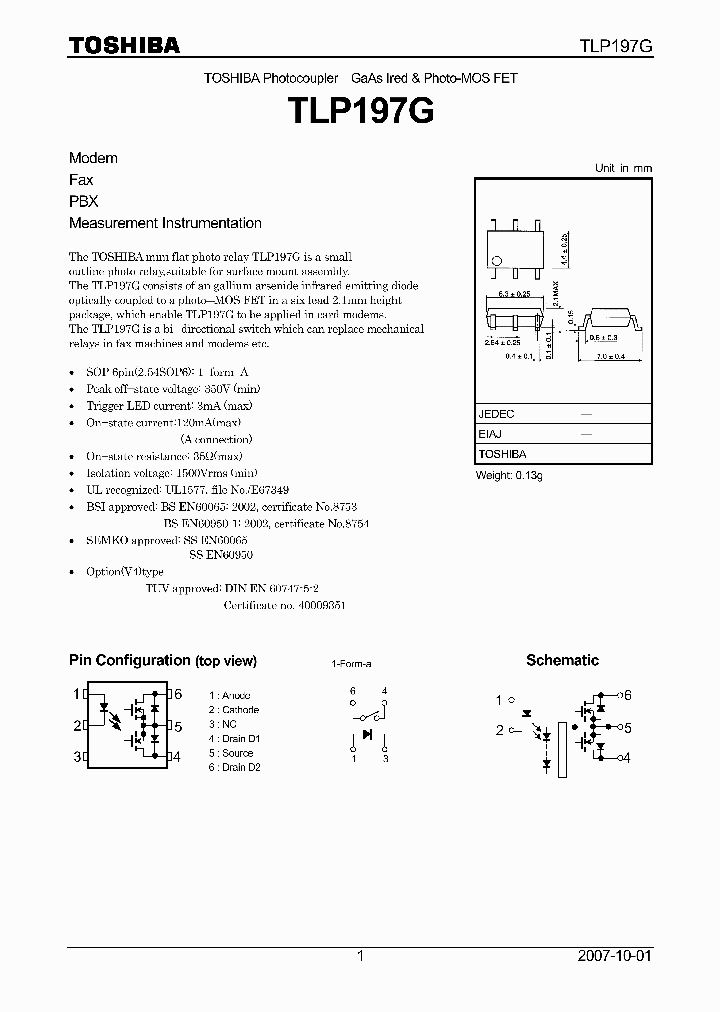 TLP197G07_4124694.PDF Datasheet