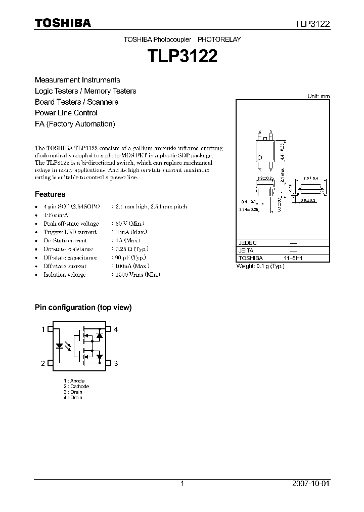 TLP3122_4112100.PDF Datasheet
