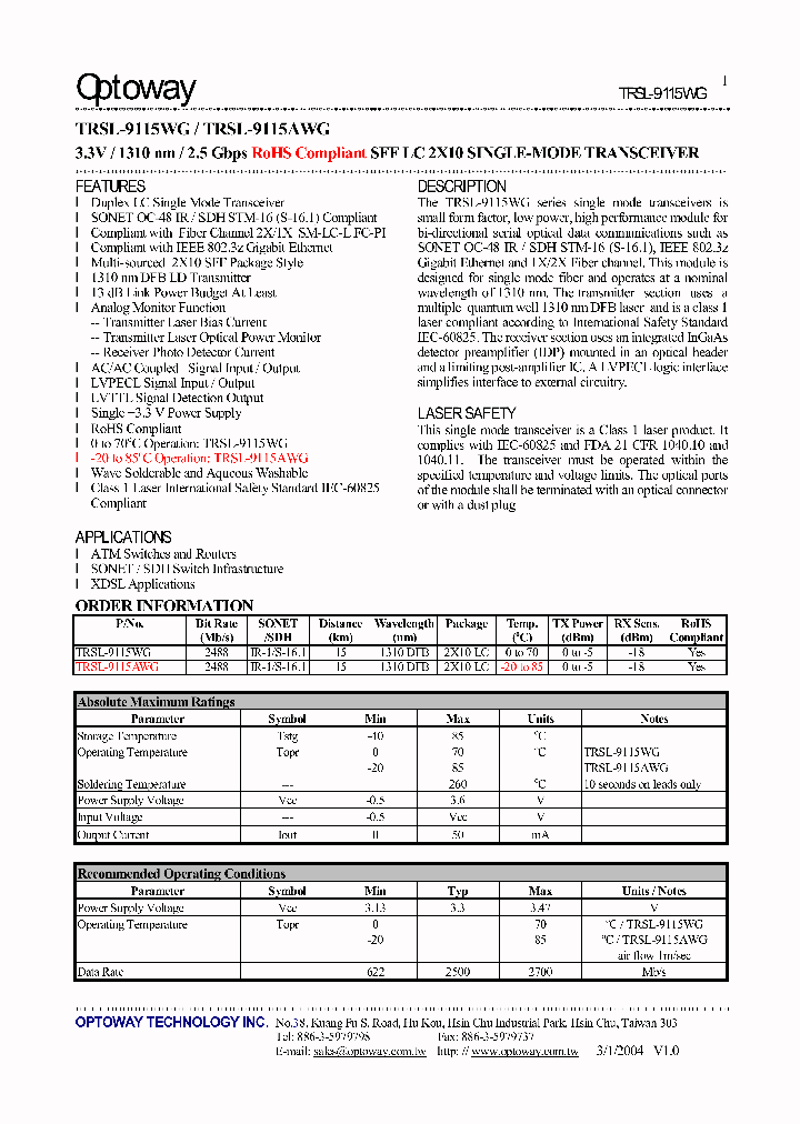 TRSL-9115WG_4128250.PDF Datasheet