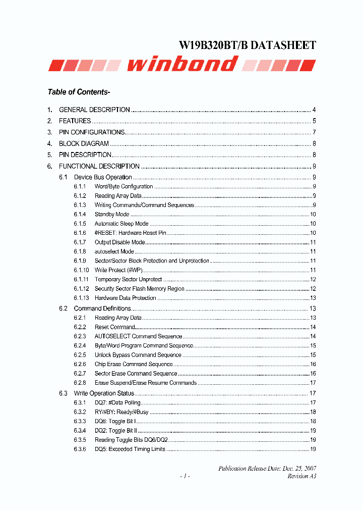 W19B320BB_4149756.PDF Datasheet