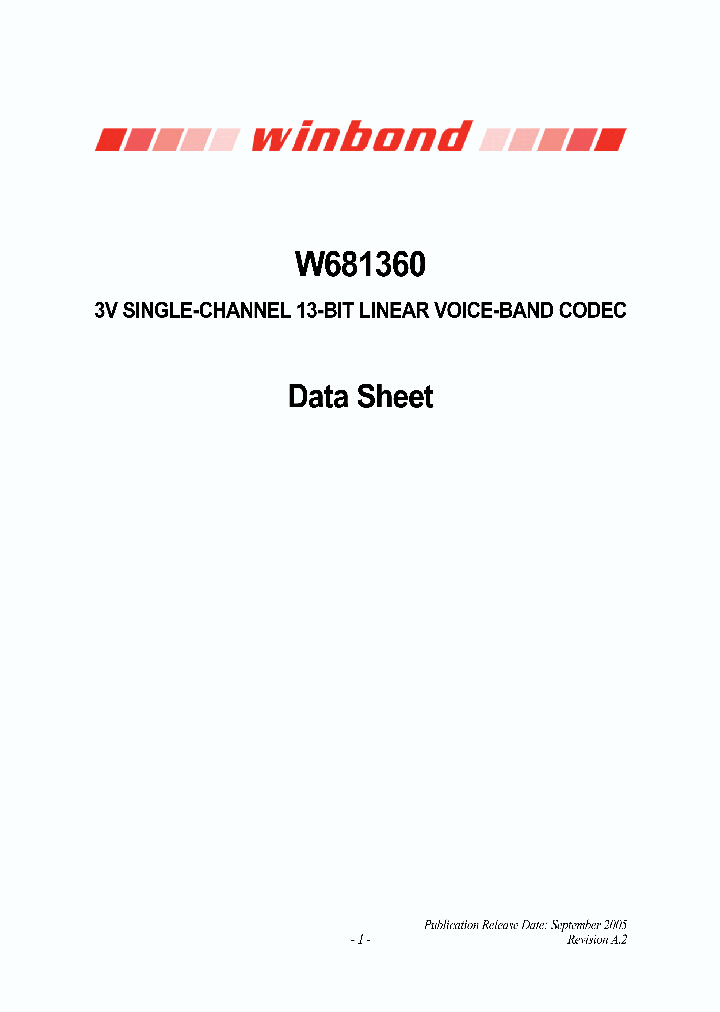W681360_4102507.PDF Datasheet