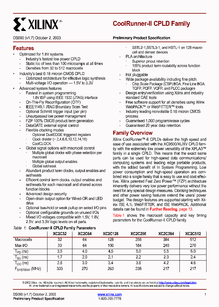 XC2C128_4105784.PDF Datasheet