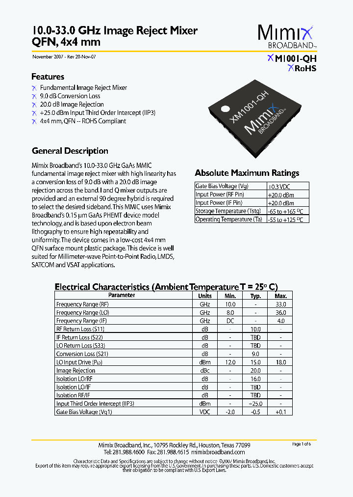 XM1001-QH07_4143034.PDF Datasheet