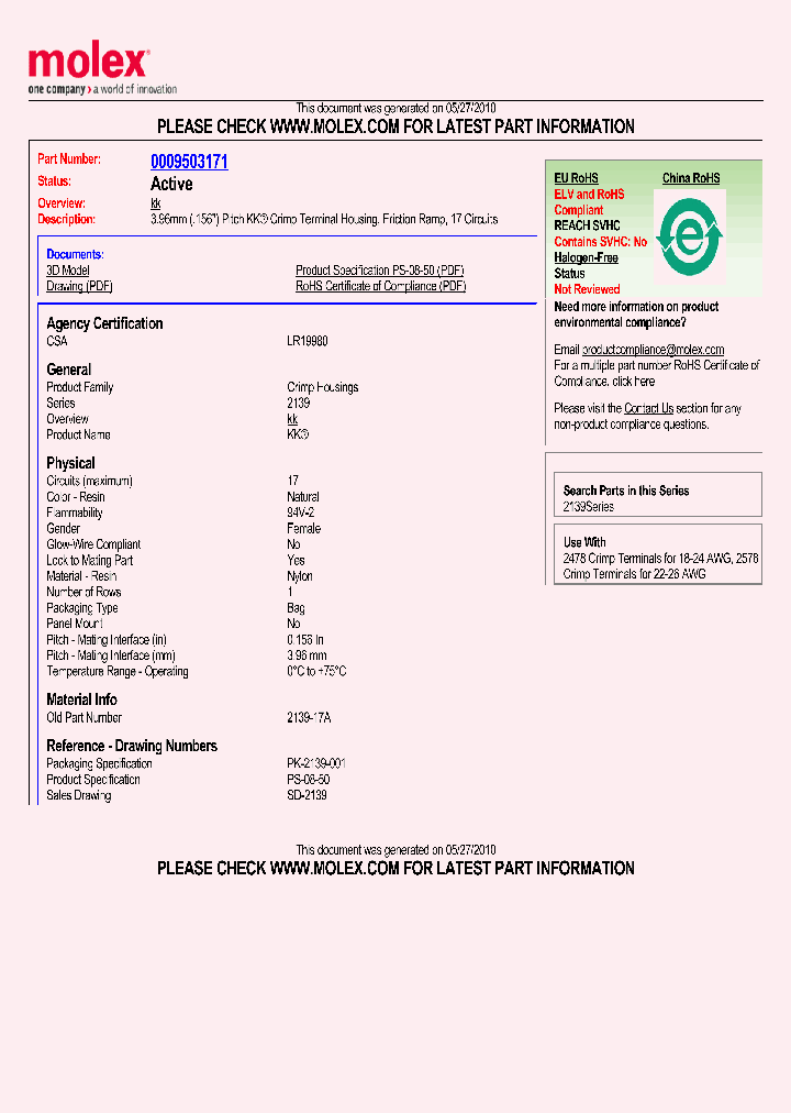 0009503171_4899740.PDF Datasheet