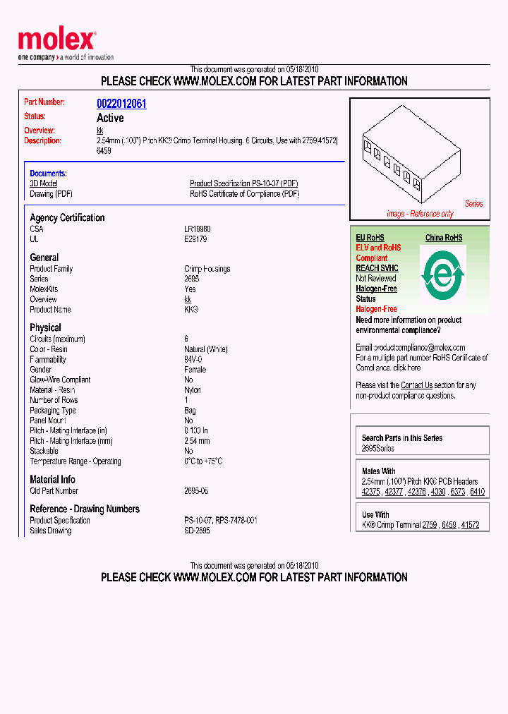 0022012061_4840657.PDF Datasheet