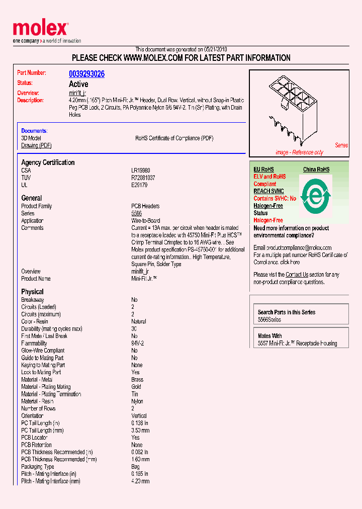 0039293026_4864254.PDF Datasheet