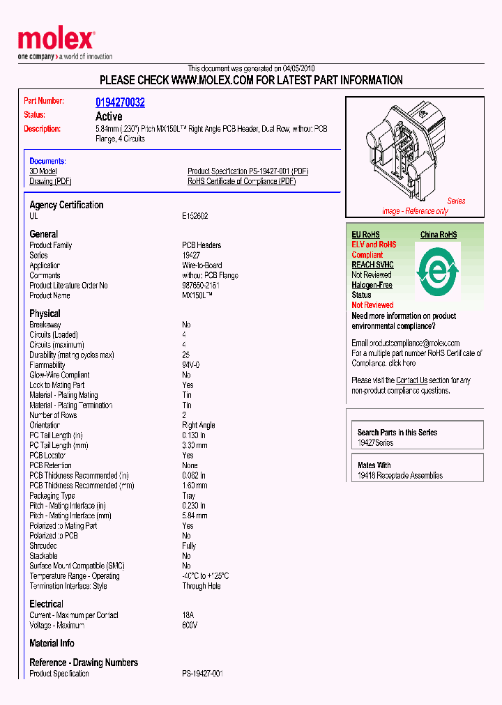 0194270032_4908146.PDF Datasheet