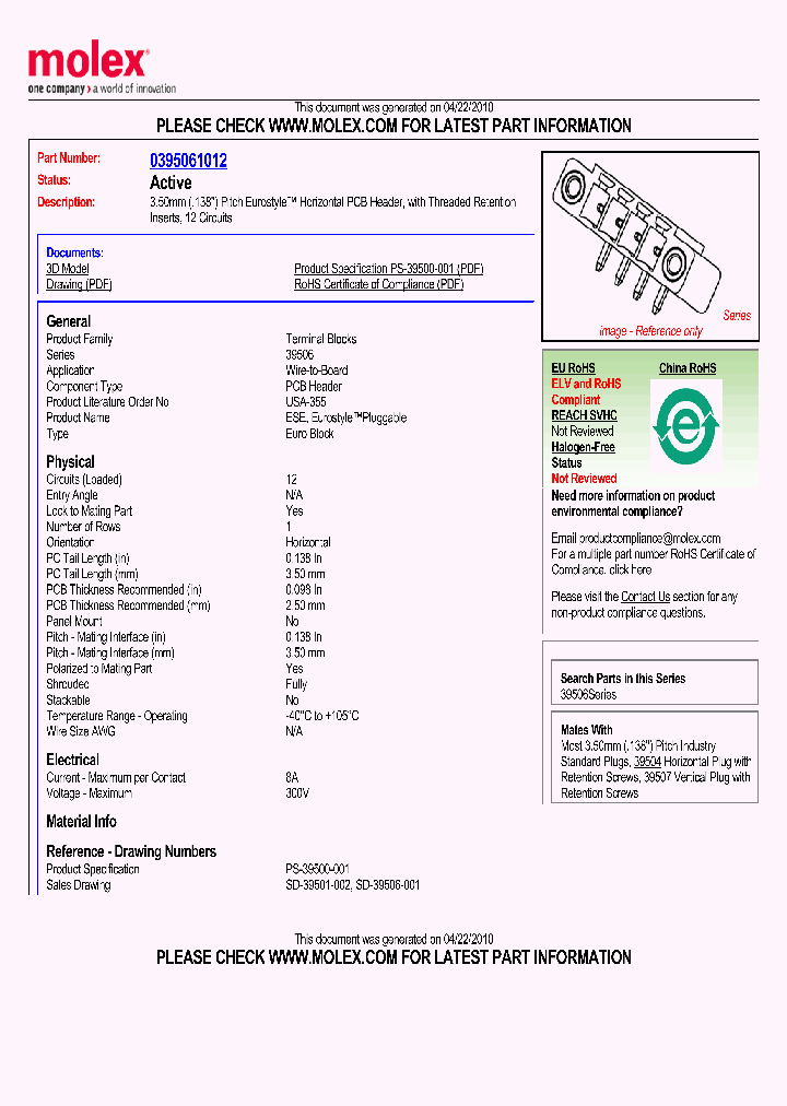 0395061012_4845615.PDF Datasheet