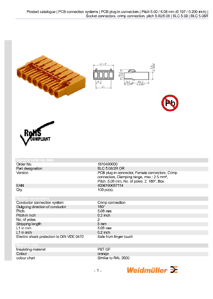 1610490000_4782856.PDF Datasheet