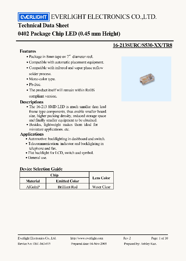 16-213SURC_4489570.PDF Datasheet