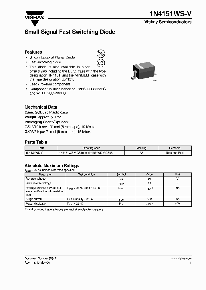 1N4151WS-V-GS08_4626167.PDF Datasheet