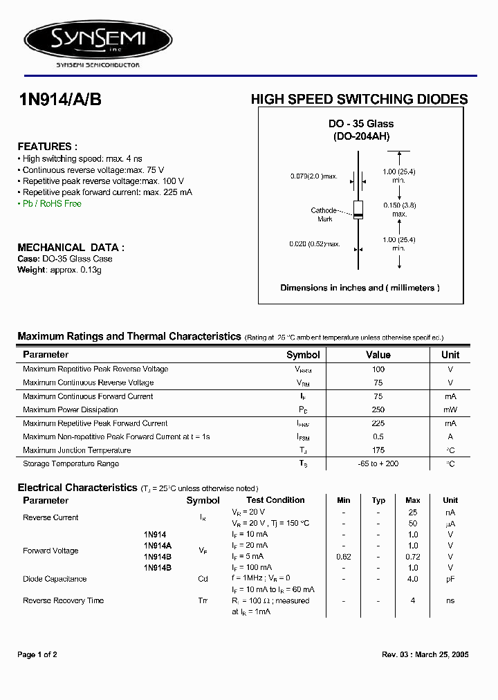 1N914_4440520.PDF Datasheet