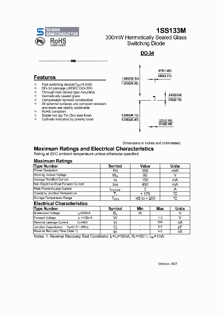 1SS133M_4617578.PDF Datasheet