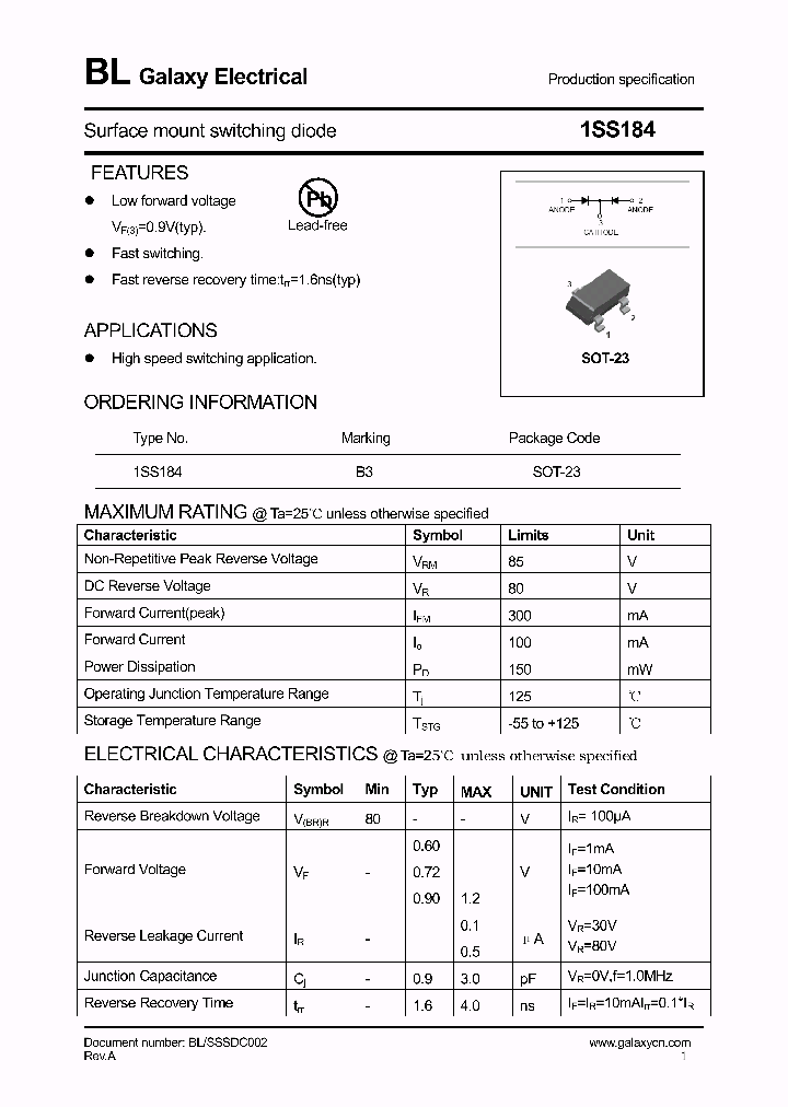 1SS184_4337178.PDF Datasheet