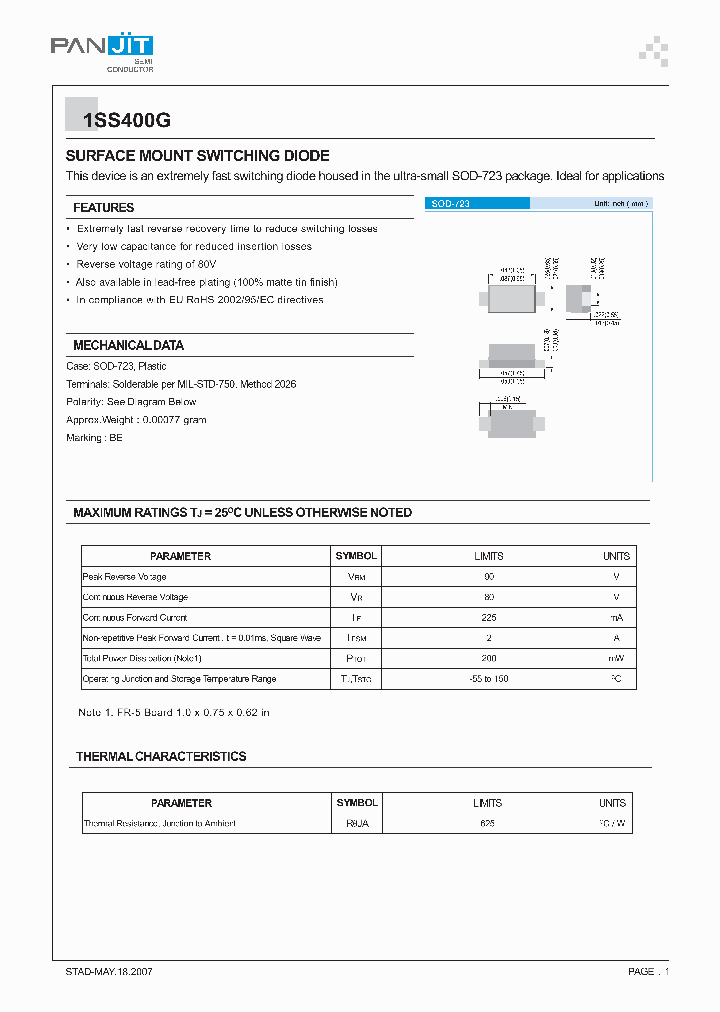 1SS400G_4185919.PDF Datasheet