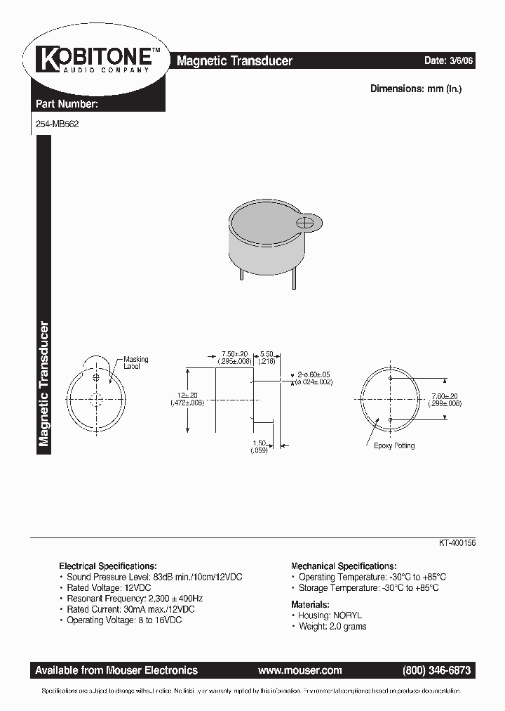 254-MB562_4898387.PDF Datasheet