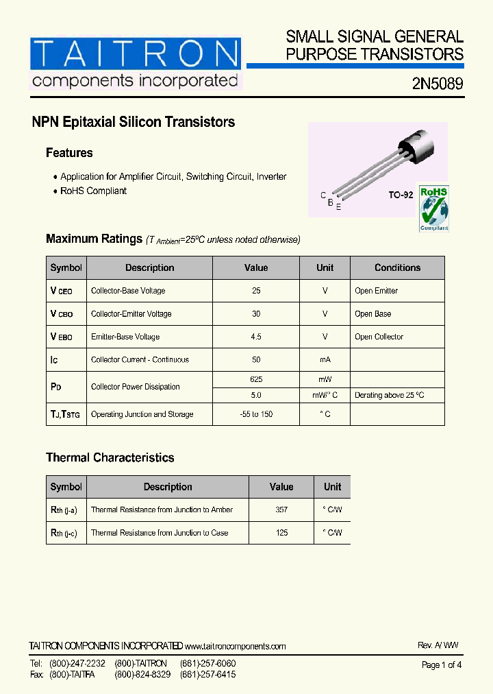 2N5089_4340837.PDF Datasheet