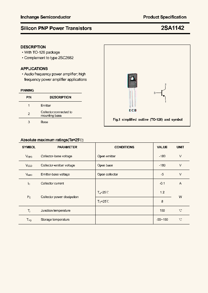 2SA1142_4313800.PDF Datasheet