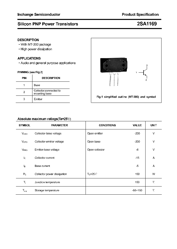 2SA1169_4294990.PDF Datasheet