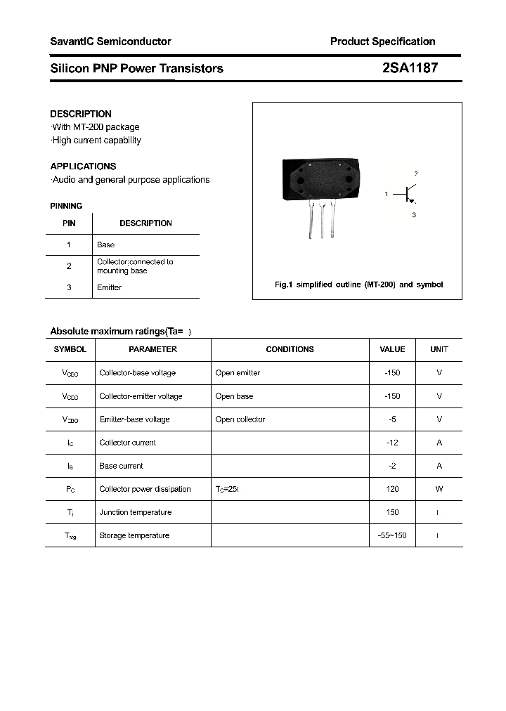 2SA1187_4640186.PDF Datasheet