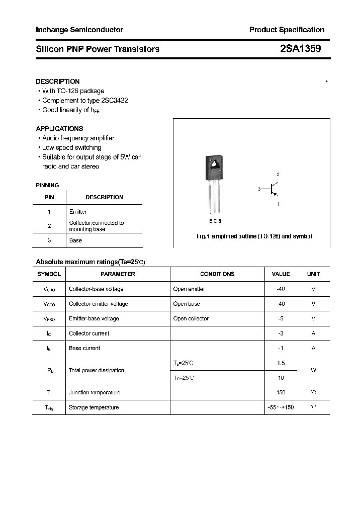 2SA1359_4372442.PDF Datasheet