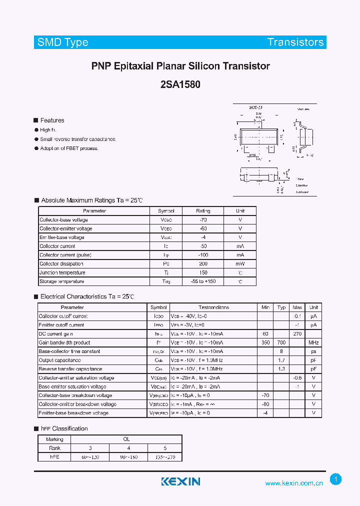 2SA1580_4315989.PDF Datasheet