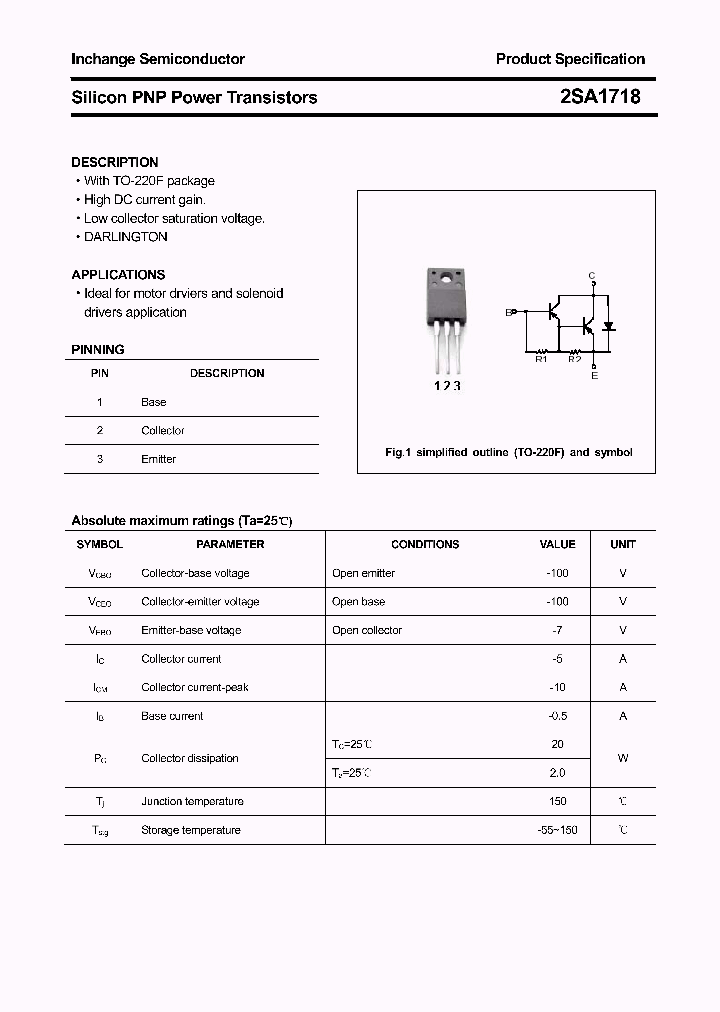 2SA1718_4348412.PDF Datasheet