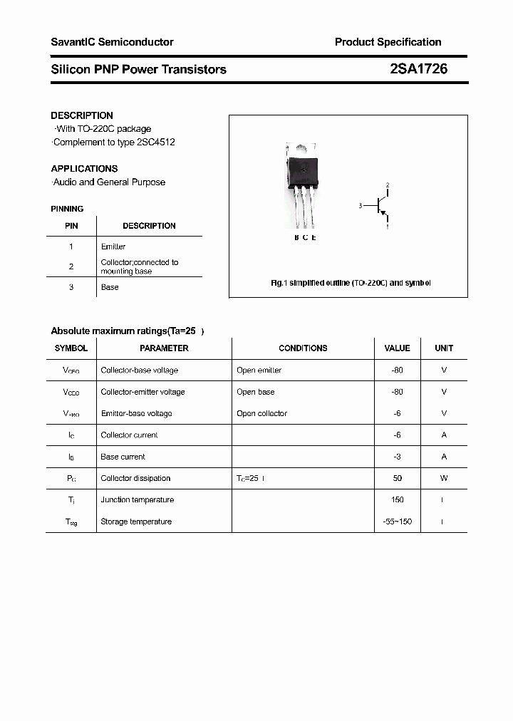 2SA1726_4418167.PDF Datasheet