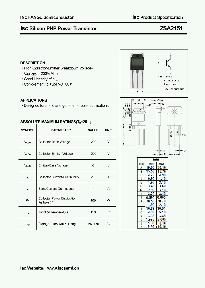 2SA2151_4389674.PDF Datasheet