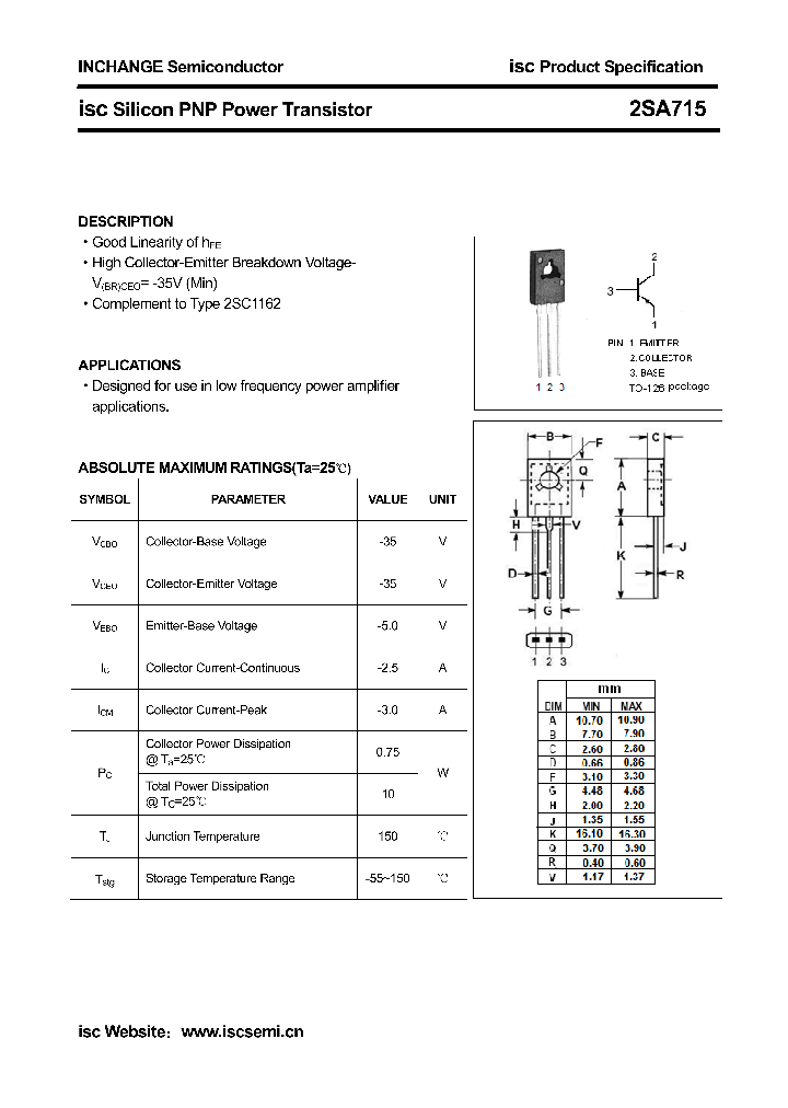 2SA715_4305375.PDF Datasheet