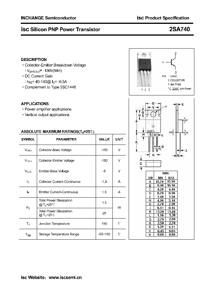 2SA740_4375191.PDF Datasheet