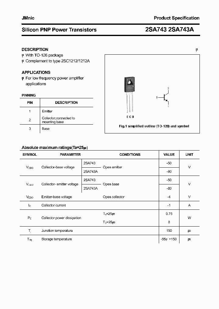 2SA743_4445380.PDF Datasheet