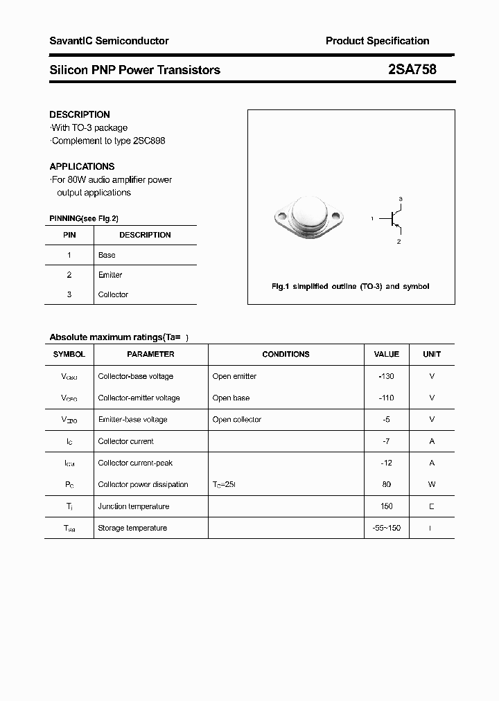 2SA758_4610816.PDF Datasheet