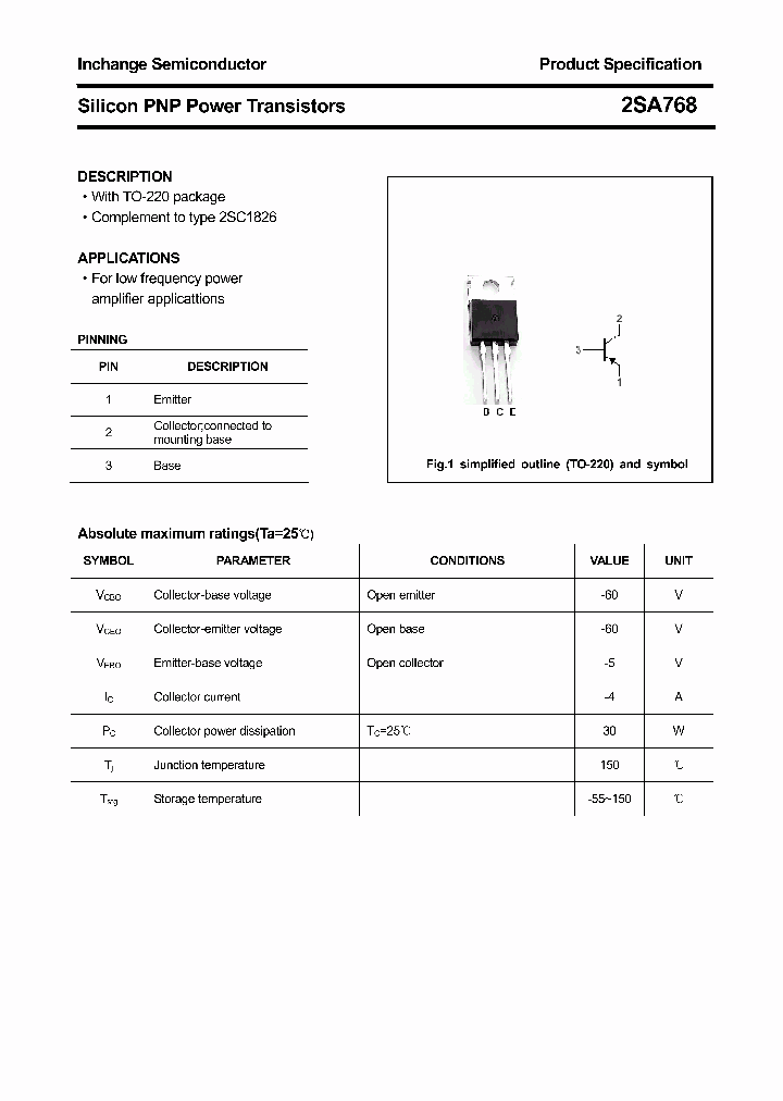 2SA768_4299914.PDF Datasheet