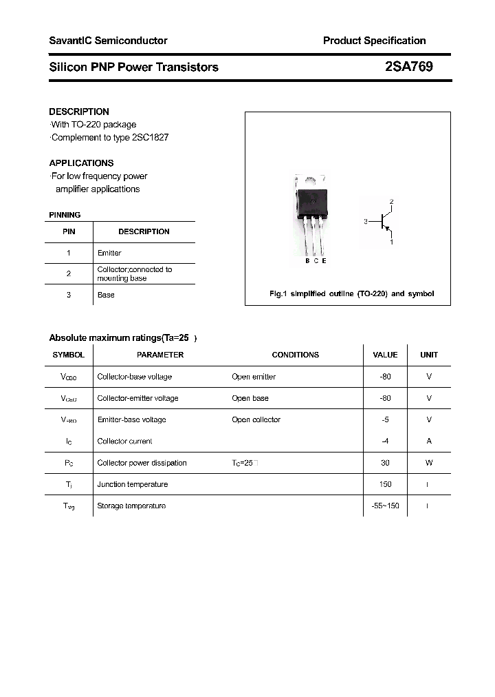 2SA769_4484335.PDF Datasheet