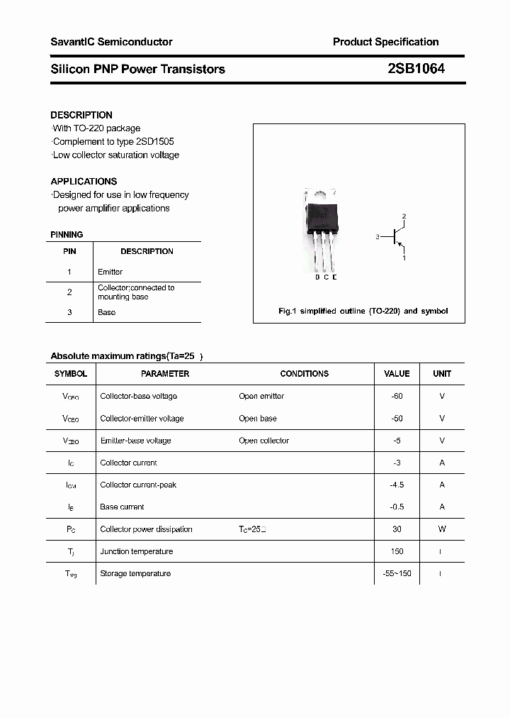 2SB1064_4396935.PDF Datasheet