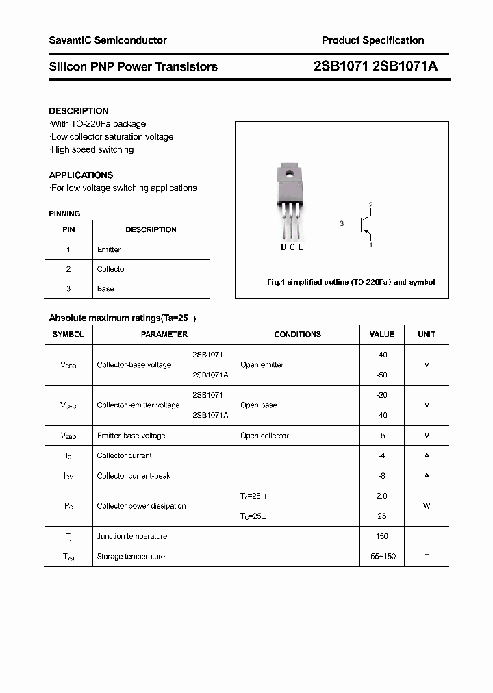 2SB1071_4419108.PDF Datasheet