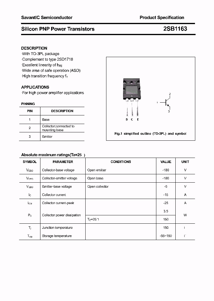 2SB1163_4424694.PDF Datasheet