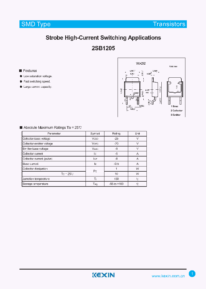 2SB1205_4319732.PDF Datasheet