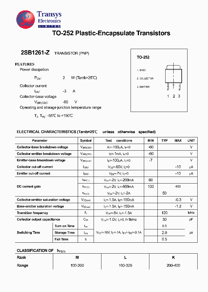 2SB1261-Z_4368500.PDF Datasheet