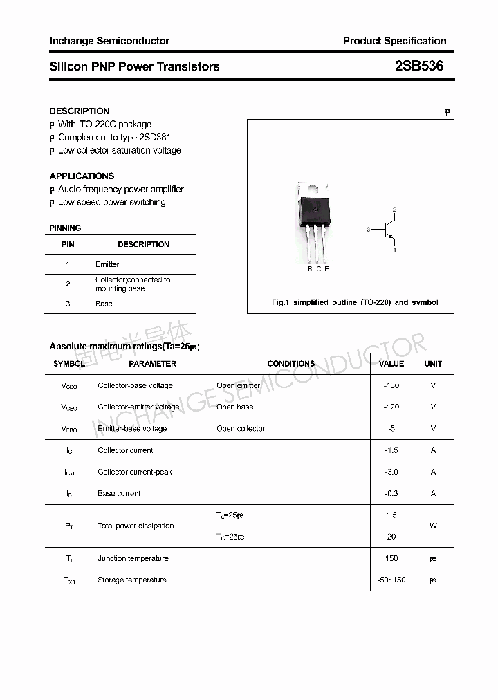 2SB536_4305407.PDF Datasheet