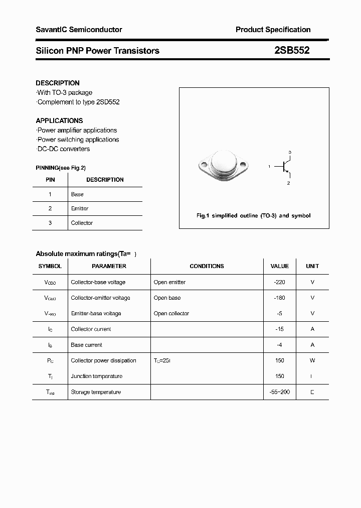2SB552_4442411.PDF Datasheet