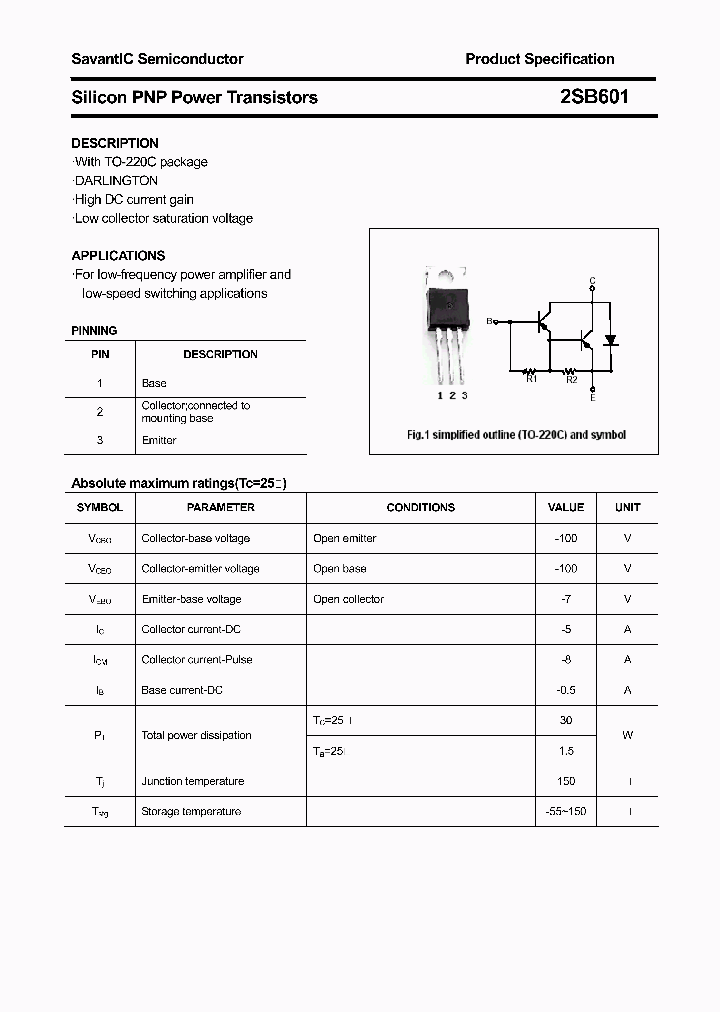 2SB601_4430398.PDF Datasheet