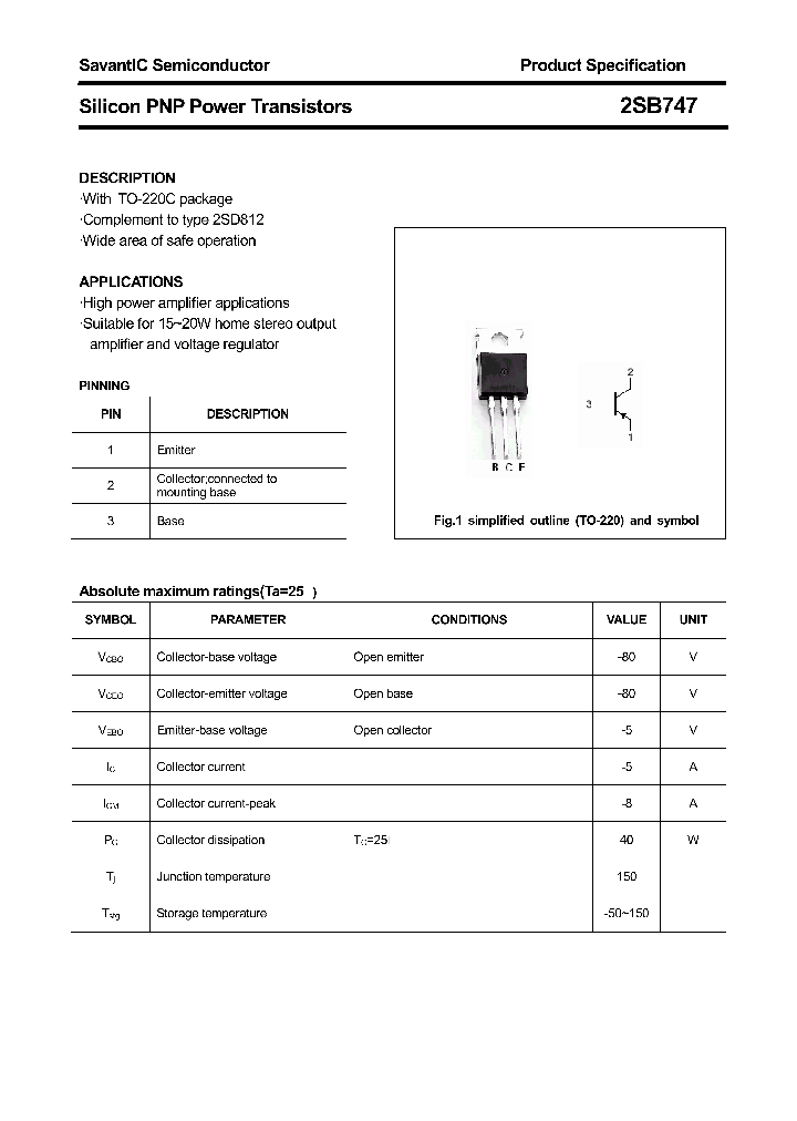 2SB747_4447772.PDF Datasheet
